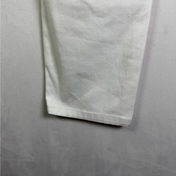 LRL Lauren Jeans Co Women’s White Classic Straight Cropped Coastal Jeans Size 12 - Picture 7 of 8